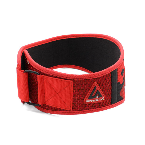 Neoprene Nylon Belt 6.5" Lumbar Support Red Camou