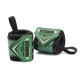 Revolution Grips Wrist Wraps 18" | emerald green Stripes