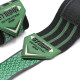 Revolution Grips Wrist Wraps 18" | emerald green Stripes