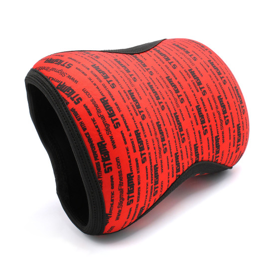 Red Sublimated 7mm Neoprene Knee Sleeves, Knee Compression Sleeves 