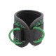 7mm Neoprene Padded Pro Ankle Straps, Green Sublimated Lower Body Exercise Ankle Straps.